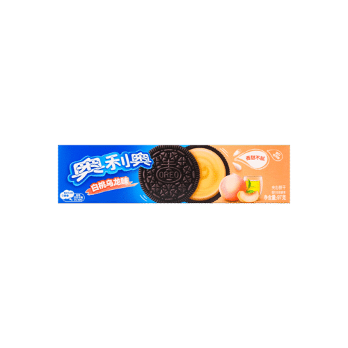 White Peach Oreos – Sandwich Cookies with Peach Cream Filling, 97g