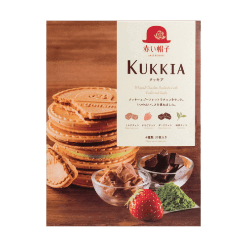 KUKKIA Assorted Whipped Chocolate Sandwich Cookies – Gift Box (4 Flavours, 20pcs)