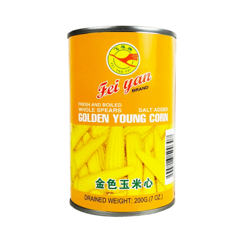 fei-yan-pai-golden-young-corn-200g-front.png FEI YAN PAI Golden Young Corn 425g